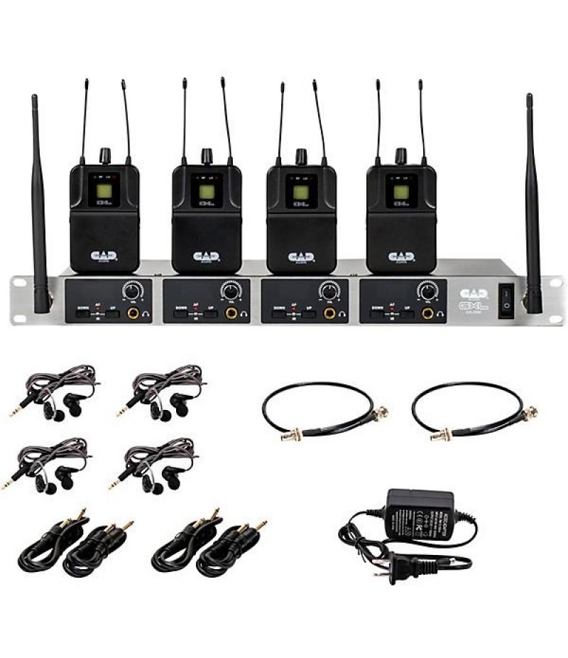 CAD GXLIEM4 Quad Wireless In Ear Monitor System (902-928Mhz)