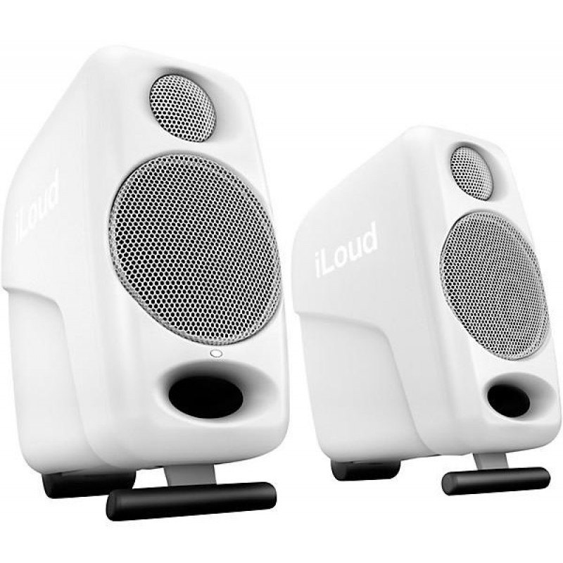 IK Multimedia iLoud Micro Monitor 3" Powered Studio Monitors (Pair), White