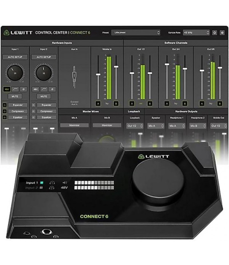 LEWITT CONNECT 6 USB-C Audio Interface