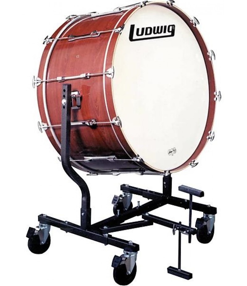 Ludwig Concert Bass Drum w/ LE787 Stand Black Cortex 18x36