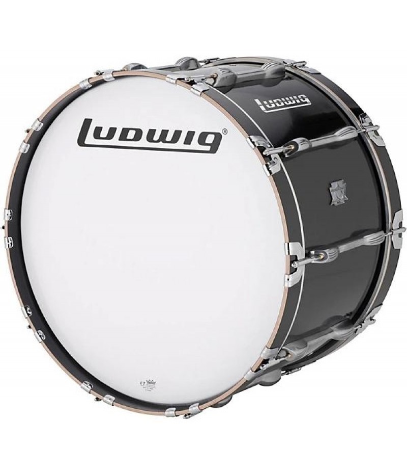 Ludwig Ultimate Marching Bass Drum - Black 26 in.