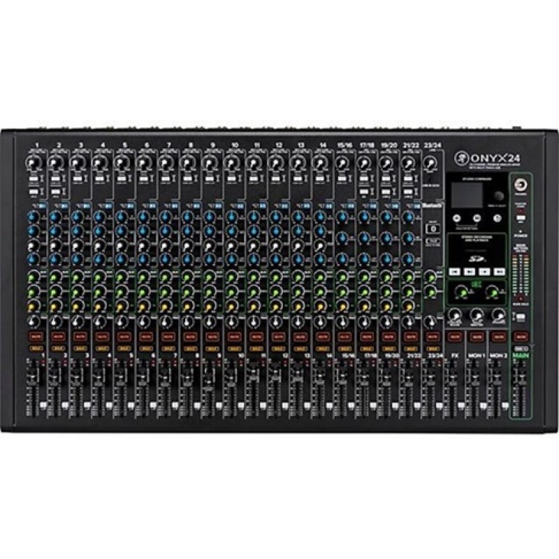 Mackie Onyx24 24-Channel Premium Analog Mixer With Multi-Track USB And Bluetooth