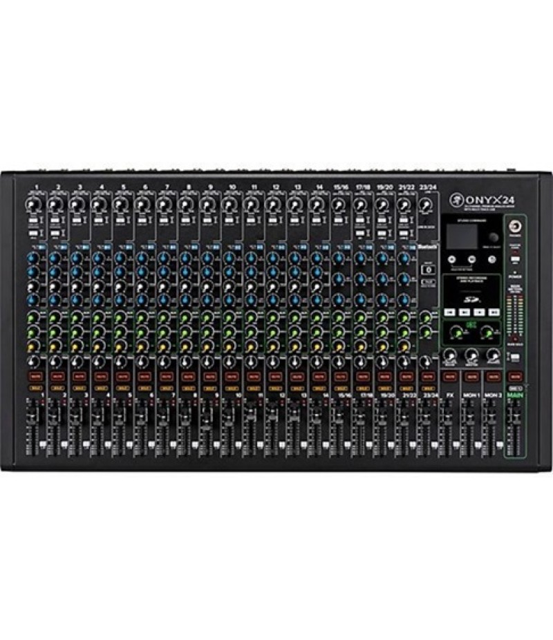 Mackie Onyx24 24-Channel Premium Analog Mixer With Multi-Track USB And Bluetooth