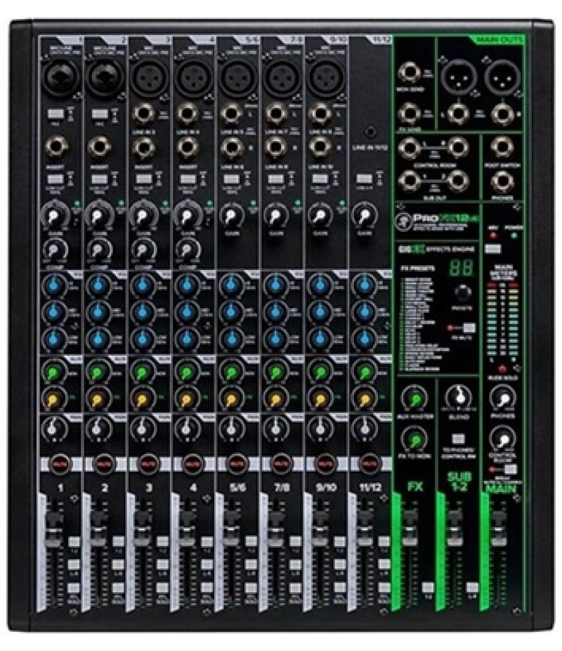 Mackie ProFX12v3 12-Channel Professional Effects Mixer With USB