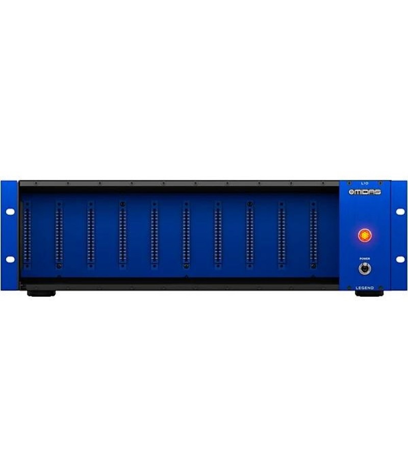 Midas 500 Series Rackmount Chassis for 10 Modules with Advanced Audio Routing