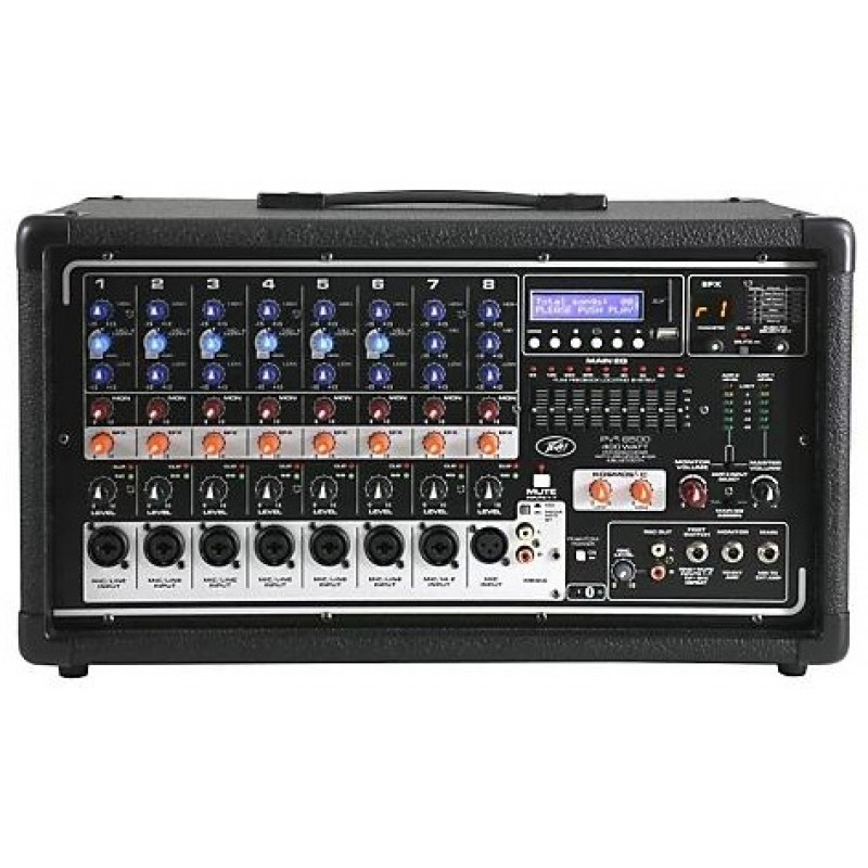 Peavey PVi 8500 8-Channel 400W Powered PA Head With Bluetooth and FX