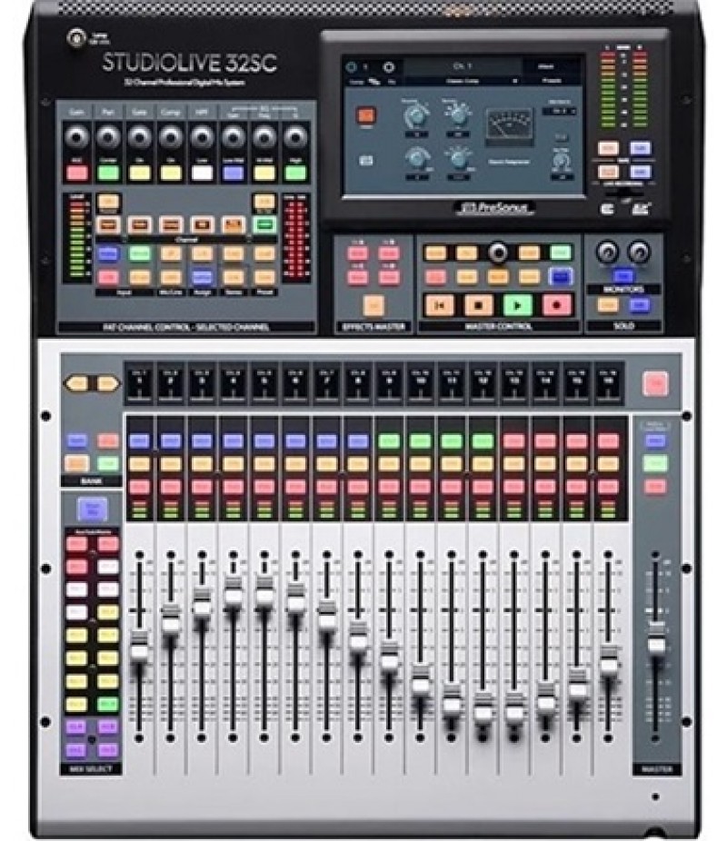 PreSonus StudioLive 32SC 32-Channel Mixer With 17 Motorized Faders and 64x64 USB Interface