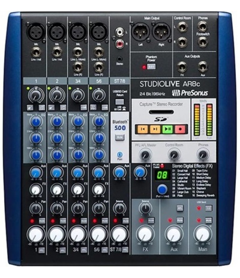 PreSonus StudioLive AR8c 8-Channel Hybrid Digital/Analog Performance Mixer