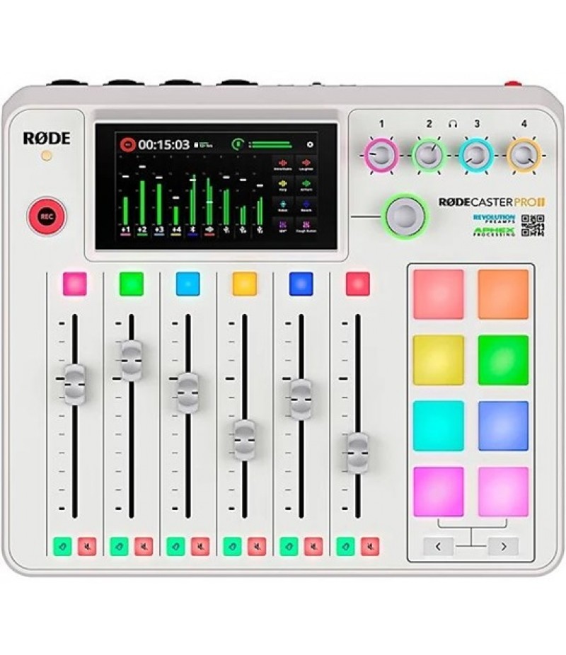 RODE RodeCaster Pro II Podcast Production Console - White