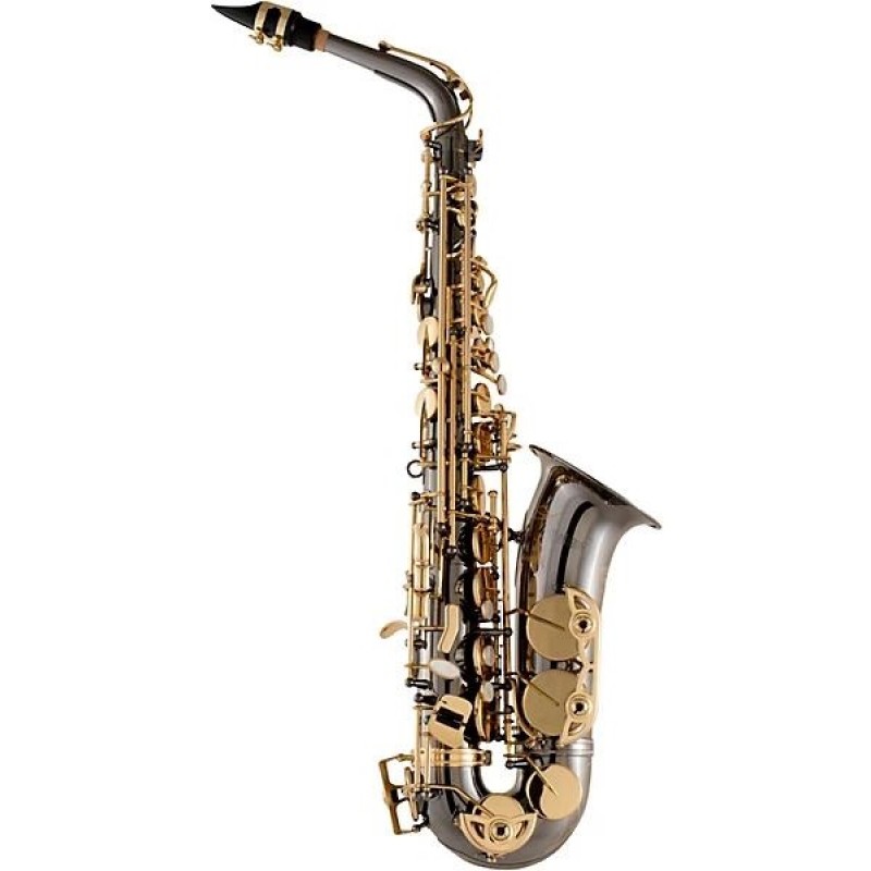 Selmer Alto Saxophone, Lacquer Finish, Lightweight Case, Selmer R402 Mouthpiece Black Nickel Body Gold Lacquer Keys