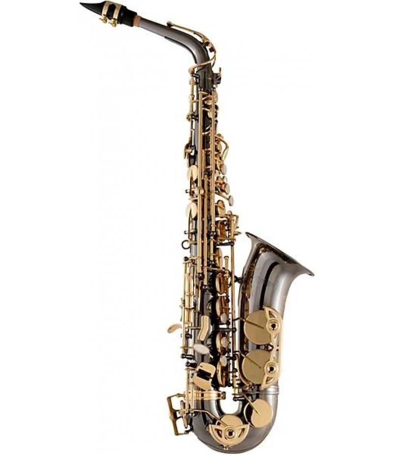 Selmer Alto Saxophone, Lacquer Finish, Lightweight Case, Selmer R402 Mouthpiece Black Nickel Body Gold Lacquer Keys