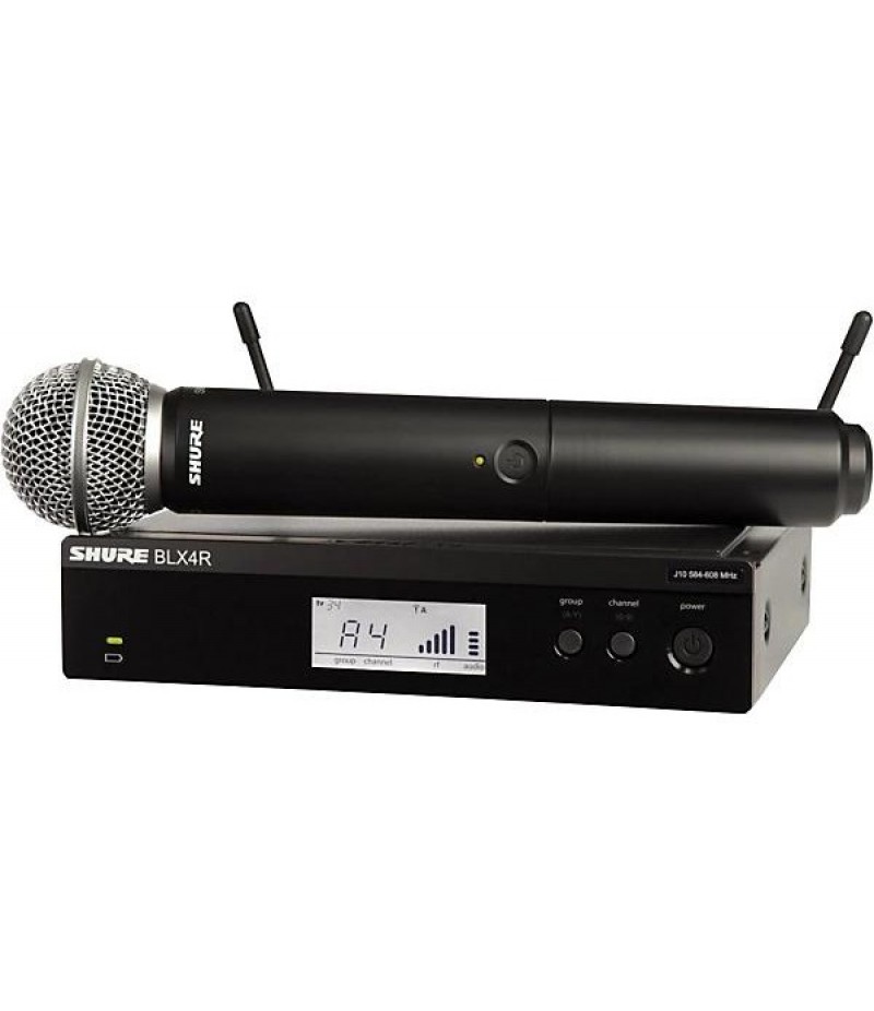 Shure BLX24R/SM58 Wireless System With Rackmountable Receiver and SM58 Microphone Capsule Band H9