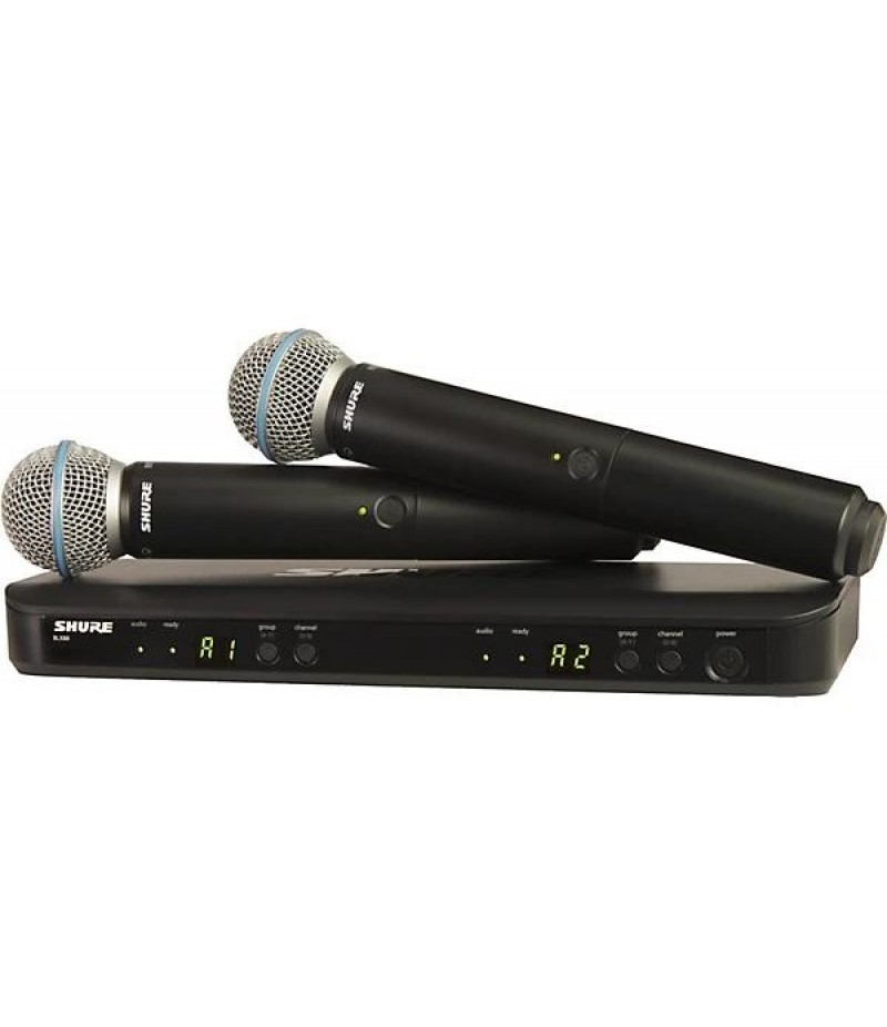 Shure BLX288/B58 Wireless Dual Vocal System With Two BETA 58A Handheld Transmitters Band H10