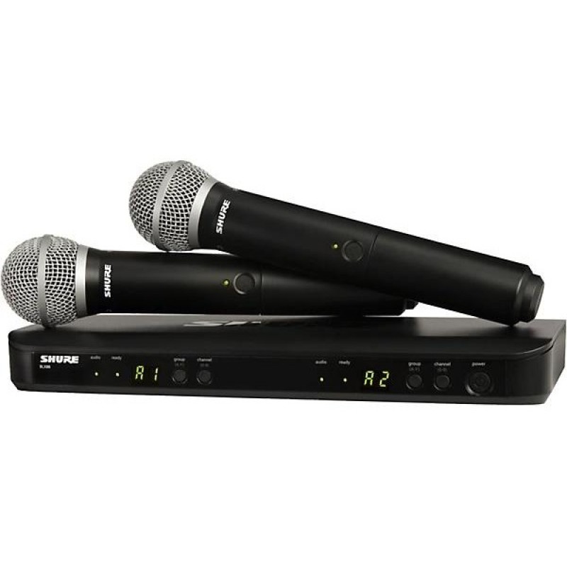 Shure BLX288/PG58 Dual-Channel Wireless System With Two PG58 Handheld Transmitters Band J11