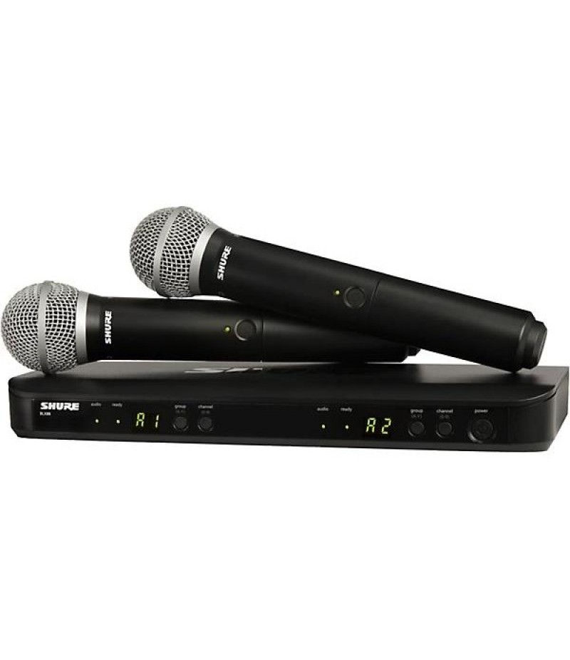 Shure BLX288/PG58 Dual-Channel Wireless System With Two PG58 Handheld Transmitters Band J11