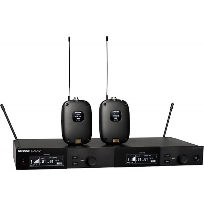 Shure SLXD14D Dual Combo Wireless Microphone System Band H55