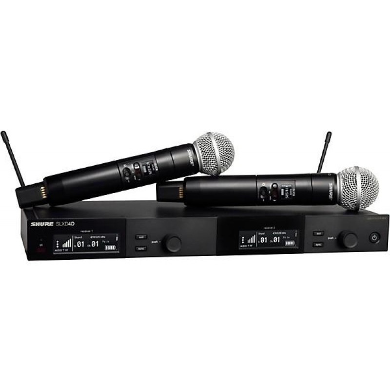 Shure SLXD24D/SM58 Dual-Channel Wireless Vocal Microphone System With SM58 Band J52