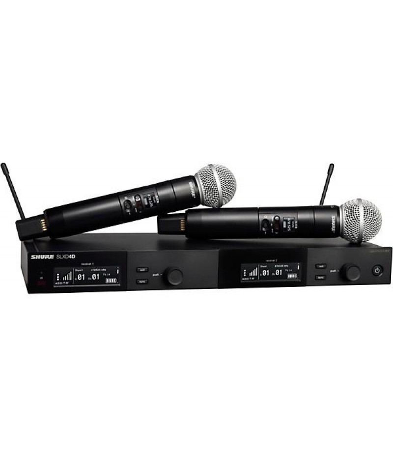 Shure SLXD24D/SM58 Dual-Channel Wireless Vocal Microphone System With SM58 Band J52