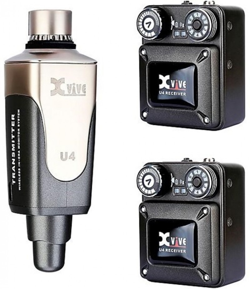 Xvive U4 In-Ear Monitor Wireless System With One Transmitter and Two Receivers