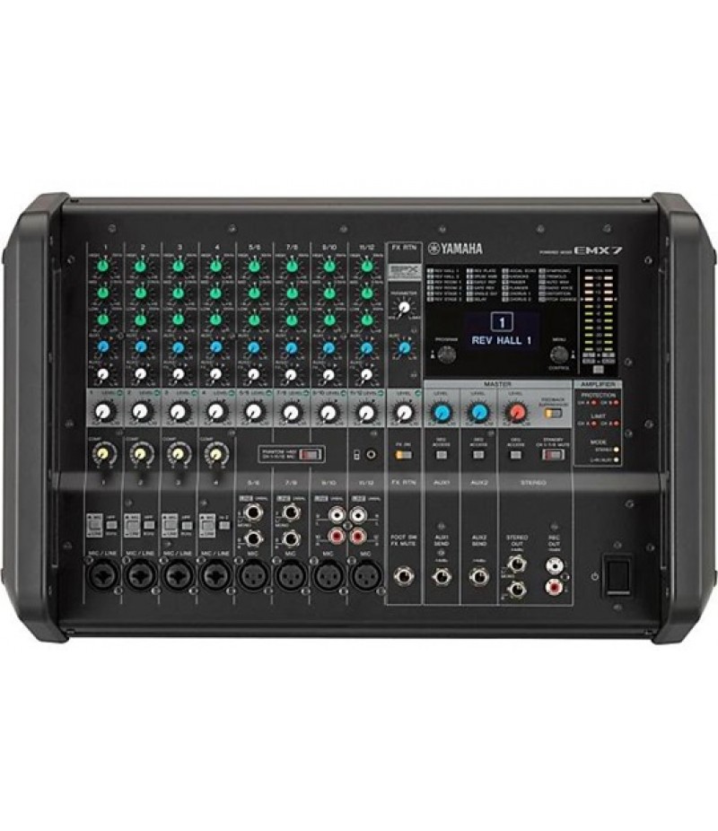 Yamaha EMX7 12-Input Powered Mixer With Dual 710-Watt Amp