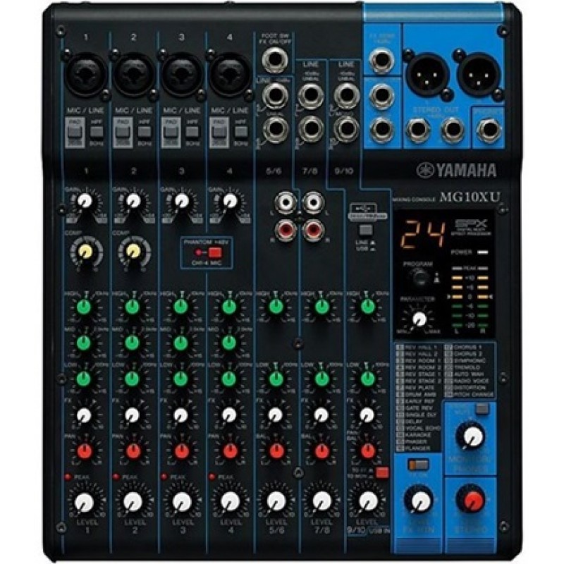 Yamaha MG10XU 10-Channel Mixer With Effects