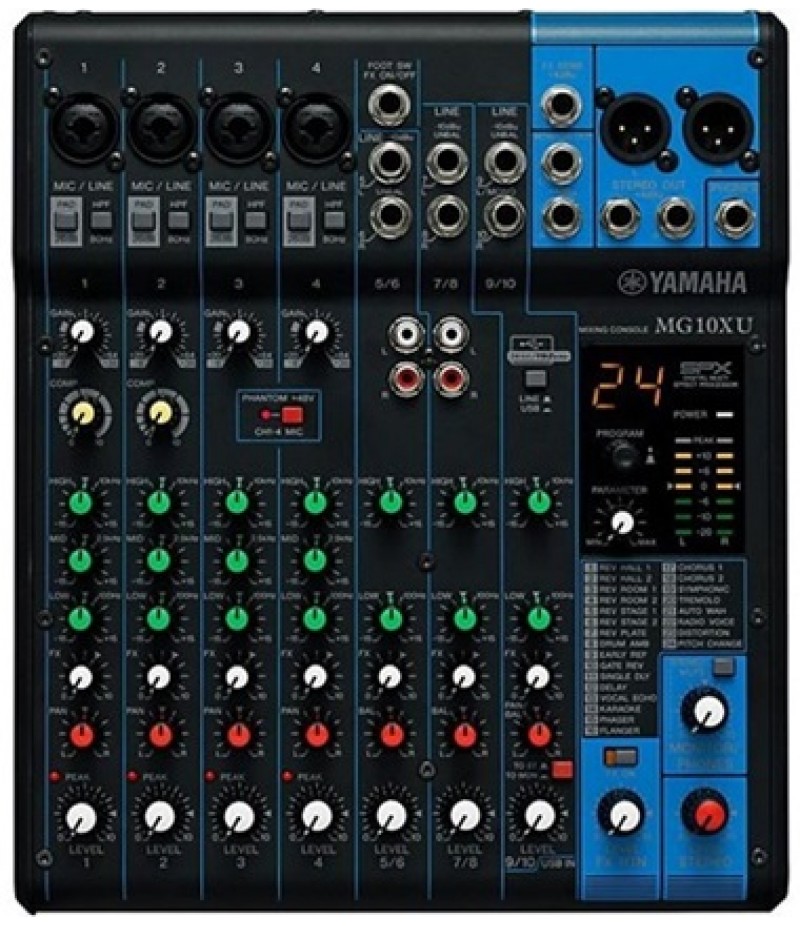 Yamaha MG10XU 10-Channel Mixer With Effects