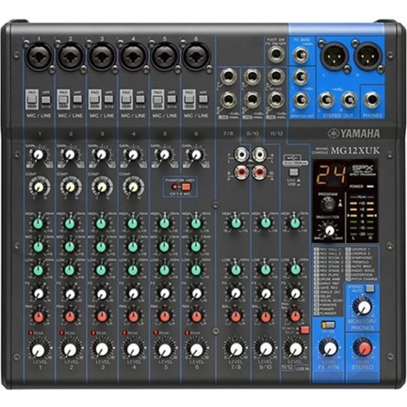 Yamaha MG12XUK 12-Channel Analog Mixer