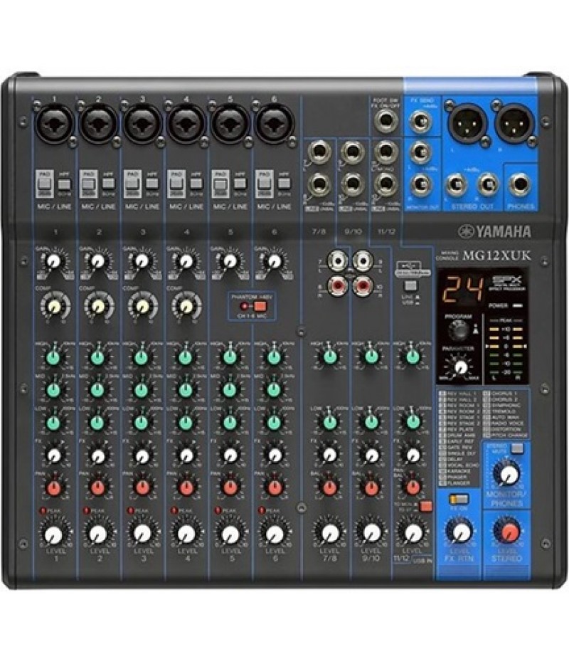 Yamaha MG12XUK 12-Channel Analog Mixer