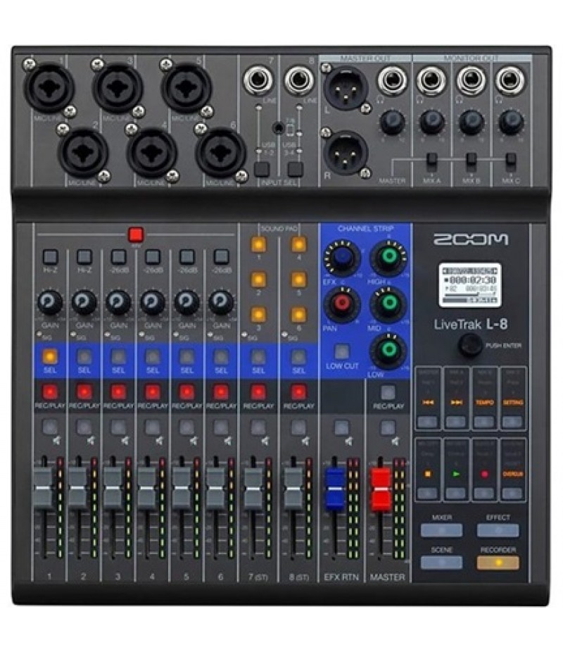 Zoom LiveTrak L-8 8-Channel Mixer